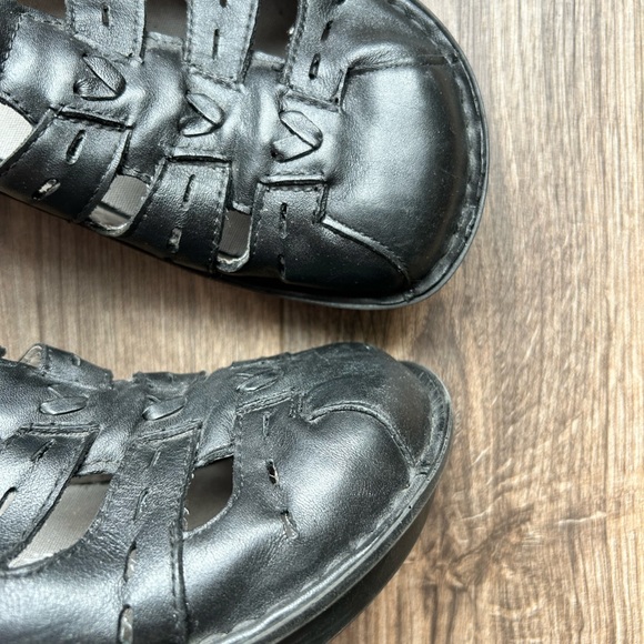 Traq by Alegria Black Leather Sandles | 39 - Picture 3 of 12